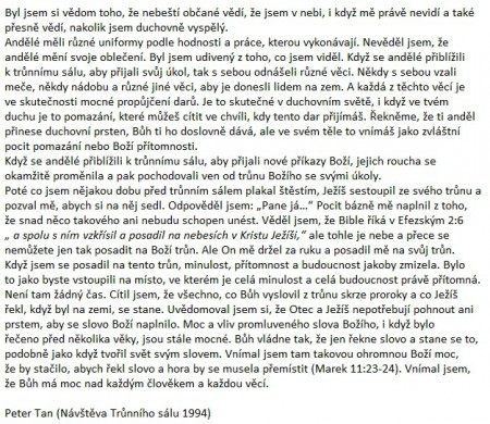 Peter Tan: Návšteva Trůnního sálu